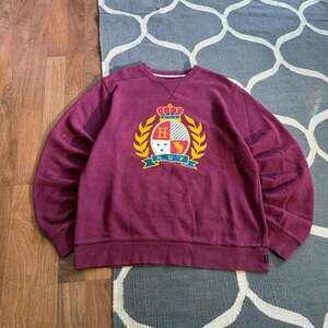 Burgundy HUF Graphic Sweatshirt
